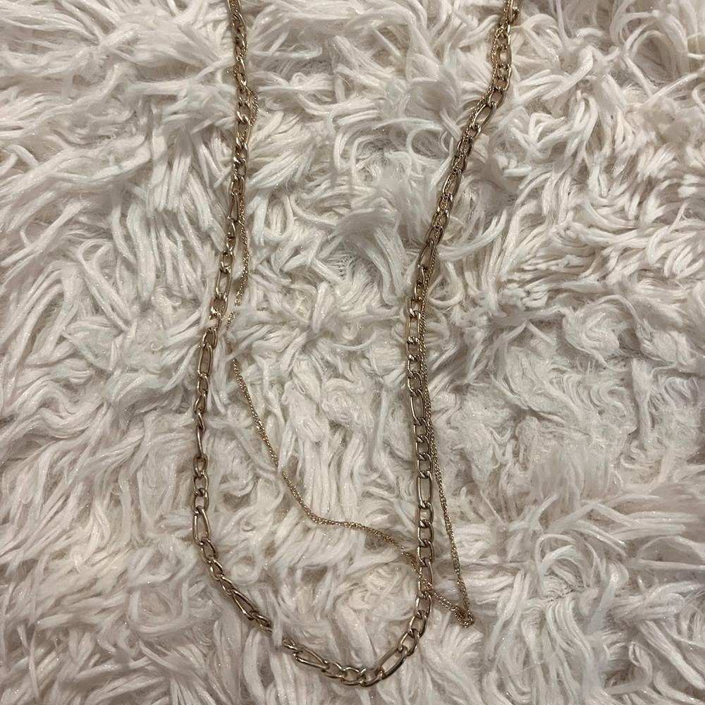 Gold layered necklace